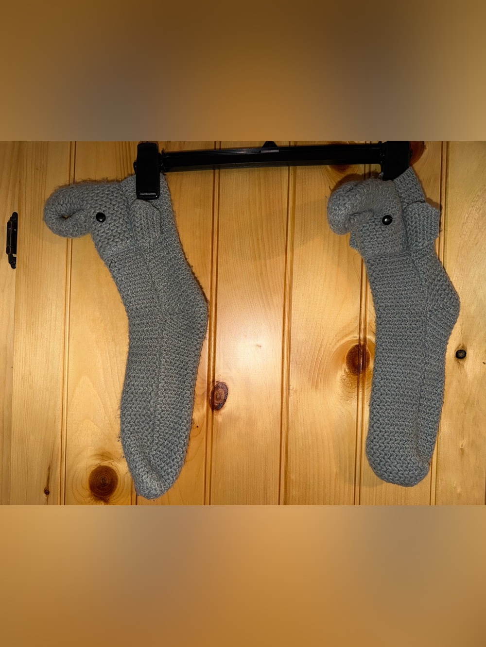 Gray Knit Elephant Novelty Socks - One Size NWOT